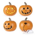 thumbnail image 6 of Gamexcel 10 Inch Halloween Pumpkin Lantern - Light Up Pumpkins - Lightened Large Pumpkin Terracotta Jack O’ Lantern, 6 of 7
