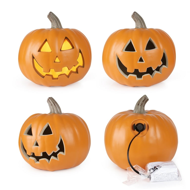 Gamexcel 10 Inch Halloween Pumpkin Lantern - Light Up