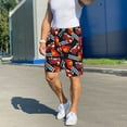 thumbnail image 5 of Bixox Men's Fire Rescue With Red Helmet And Truck printed lightweight casual shorts, soft sleep shorts with pockets., 5 of 5