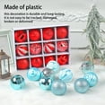 thumbnail image 3 of Pack of 12 Christmas Balls Tree Wall Holiday Festival Atmospheres Decorations Themed Party Indoor Ornaments Pendant Decor Red, 3 of 10