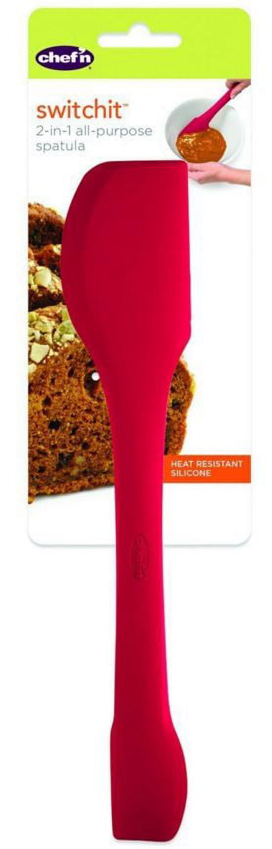 Chef'n Switchit Narrow Spatula - Double Sided Silicone Spatula - Cherry