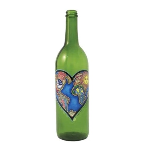 Smoking Bottle with Heart Incense Burner