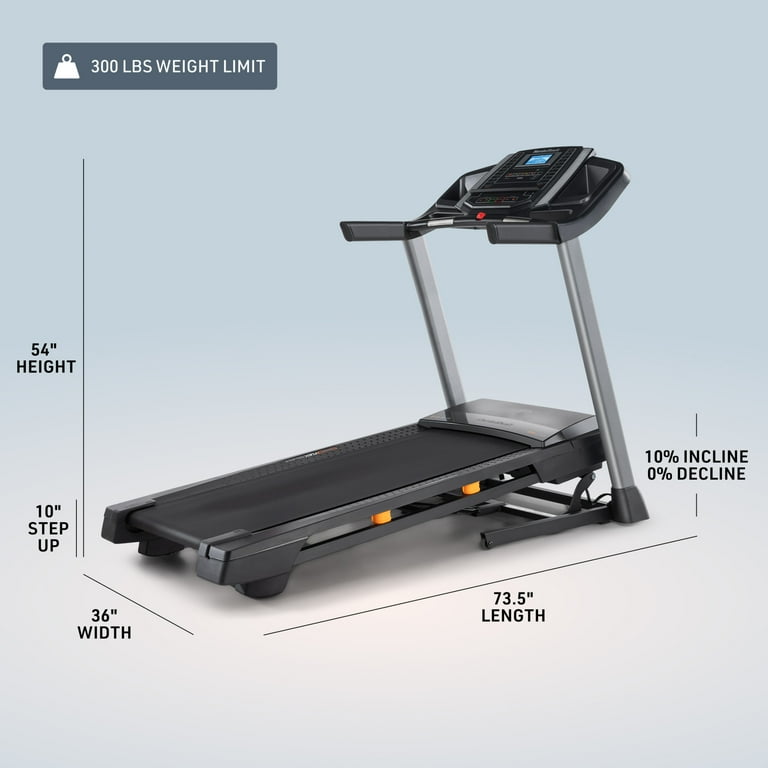 NordicTrack T Series 6.5 S Treadmill: 10% Incline, 0-10 MPH Speed