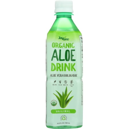 J1 Aloe Pulp Juice, Original, With Vitamin C, 16.9-Ounce Bottles (Pack of 12)