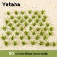 thumbnail image 2 of Yetaha, 50 Uds., arbustos verdes, modelo de arbusto, plantas artificiales, parque de juegos de guerra, paisaje Diorama HO 3,5 cm, modelo de arquitectura, paisaje de ferrocarril, 2 of 5