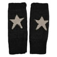 thumbnail image 4 of CUZIBR Winter Gloves Women Star Print Knit Fingerless Gloves Oversleeve Touchscreen Mittens Cute Warm Dailywear For Running Driving Hiking, 4 of 4