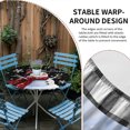 thumbnail image 2 of Black Plaid Christmas Round Tablecloth for 36-44 Inch Tables,Fitted Table Cover with Elastic Edge,Watercolor Snowman Snowflake Waterproof Outdoor Table Cloth Protector for Patio Garden Dinner Picnic, 2 of 9