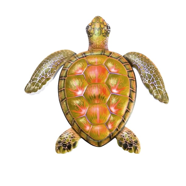 Tortuga Colgante De Pared Tortuga De Metal Decoración Del Hogar Esculturas De Animales Marinos Regalo Para Los Amantes Del Océano Guardurnaity HA039932-02