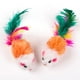 thumbnail image 5 of 10 Uds. De juguetes para gatos y ratones falsos, Mini juguetes para jugar con plumas coloridas Likrtyny  Libre de BPA, 5 of 8