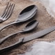 thumbnail image 4 of ¡Compra Ahora y Ahorra!, Juego de cubiertos de acero inoxidable Cuchillo para carne Vajilla Cuchillo Tenedor Tenedor de ensalada Cuchara de postre Negro Akmoler, 4 of 9