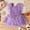 Purple, variant on Dpytoraw Infant Girls Fly Sleeve Cartoon Romper Newborn Bodysuits Dress Baby Girl Bodysuits Size 9-12 Months