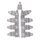 thumbnail image 5 of Lentejuelas Cinta Adorno de Encaje para Manualidades Decoración de de Bricolaje , Plata, 90mm BLESIY Ribete de encaje, 5 of 7