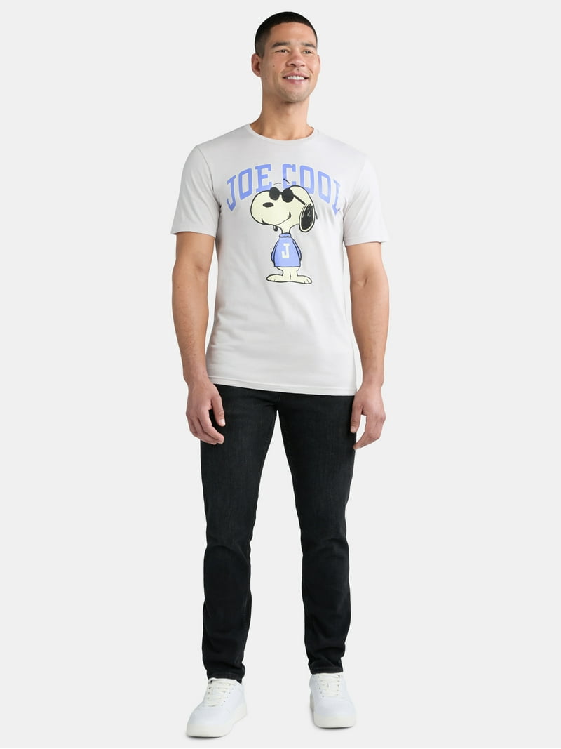 Peanuts Snoopy Joe Cool Men's and Big Men's Graphic Tee, Sizes S