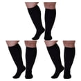 thumbnail image 1 of Calcetines de Compresión Minnieouse Pantorrilla Ancha Cuidado de la Salud Transpirable Negro Multicolor, 1 of 6