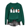 thumbnail image 2 of qelini Halloween Pullover Sweatshirt for Women Plus Size Pumpkin Tees Sweater Tops Long Sleeve Crew Neck Outfit Holiday, 2 of 4