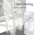 thumbnail image 6 of White Trees Sheer Curtains 63 Inch Length 2 Panels Set, Grey Omrbe Abstract Art Voile Window Treatment Rod Pocket Curtains Sheers Drapes for Bedroom/Living Room/Kitchen 52x"63"x2, 6 of 8