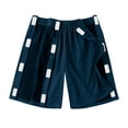 thumbnail image 5 of Tear-Away Shorts with Side Snaps for Post-Surgery Recovery - Unisex Cotton Blend Athletic Shorts with Pockets, Ideal for Knee & Hip Surgery, Comfortable Lounge Wear Dark Blue XXL, 5 of 8