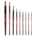 thumbnail image 6 of Creative Mark Ebony Splendor Short-Handled Synthetic Sable Paint Brush, Round # 20, Teijin Multi-Filament Hair, Handcrafted Synthetic Paint Brushes for Acrylic Painting, Watercolor Painting and More, 6 of 7