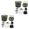 thumbnail image 1 of Advancent Camping Cookware Kit Portable Cooking Equipment Set Pot Pan Outdoor Type2 NO2, 1 of 1