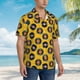 thumbnail image 3 of Balery Retro Vinyl Records Camisas hawaianas de manga corta para hombre, camisas playeras de corte holgado, camisas de vacaciones con botones,XX-Large, 3 of 7