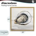 thumbnail image 4 of Stupell Industries Coastal Lonely Oyster Shell Gold Floating Frame Canvas Art, 25 x 25, by Svetlana Aleynikova, 4 of 8