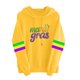 thumbnail image 2 of Uootdi Mardi Gras Womens Drawstring Hoodies for Women Carnival Crewneck Heart Print Hooded Long Sleeve Pullover Festive Color Block Loose Sweatshirts Gift, 2 of 5