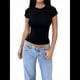 thumbnail image 3 of Camisetas Básicas para Mujer, Tops de Verano 2025, Camisetas de Corta, Ajustadas, Ropa para Hacer Ejercicio en el Gimnasio. Negro S, 3 of 8