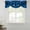 Blue, variant on Green Rose Tie Up Valance Curtains for Windows, Kitchen Curtains Window Treatments, Elegance Fantasy Flowers Romantic Short Window Shades Valances for Bedroom Bathroom Cafe 42"x18"