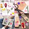 thumbnail image 2 of 90 piezas de flores prensadas secas reales, flores prensadas en seco para resina, flores prensadas naturales, hojas, flores prensadas secas coloridas para manualidades, velas Je, 2 of 4