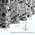 thumbnail image 6 of Halloween Doodle Halloween Elements Shower Curtain 72"x84" ,Bathroom Decorative Shower Curtains Set with 12 Hooks,Modern Waterproof Washable Shower Curtain, 6 of 6