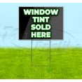 thumbnail image 1 of Window Tint Sold Here (18" x 24") Yard Sign, Includes Metal Step Stake, 1 of 6