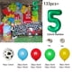 thumbnail image 4 of Kit de arco de guirnalda de globos de látex con estampado de vaca, 132 piezas, color rojo, amarillo y verde, suministros para fiestas de granja, decoración de cumpleaños con animales de granja, 4 of 5