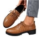 thumbnail image 3 of Xucatan Women's British Style Leather Loafers, Fashion Lace-Up Low Top Shoes with Mid Heel, Comfortable Casual & Dressy Oxfords for Women Gift, 3 of 8