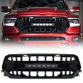 thumbnail image 1 of AMERICAN MODIFIED Armor Front Grille for 2019 to 2024 Dodge Ram, Glossy Black, 1 of 11