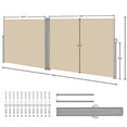 thumbnail image 6 of Yaheetech Double Folding Side Awning, Beige, 6 of 8