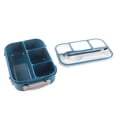thumbnail image 3 of 16PCS Box Kids Set, Reutilizable 1300ml Caja para Niños 4 Compartimentos, Contenedores para Almuerzo, Fiambrera para Adulto con Cuchara Almuerzo de Frutas (Azul), 3 of 9