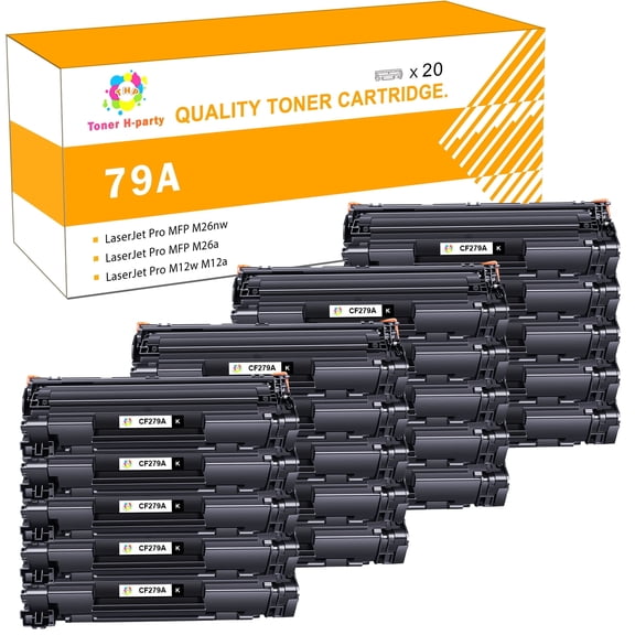 Colorich Compatible 79A Toner Cartridge Replacement for CF279A for LaserJet Pro MFP M26nw M26a LaserJet Pro M12w M12a Printer Ink (Black 20-Pack)