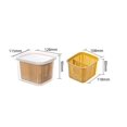 thumbnail image 5 of Caja de almacenamiento para el refrigerador - Caja de almacenamiento de flores verdes segmentadas en blanco - Caja de asfalto fresco, 5 of 5