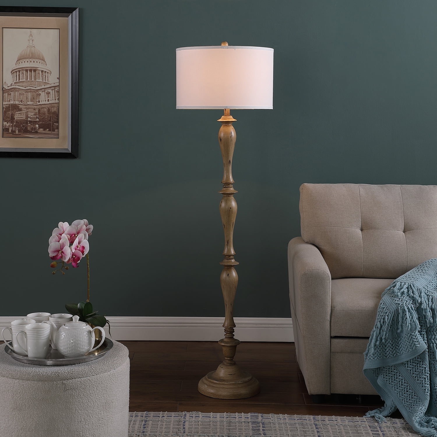 Kirklands floor 2024 lamp with shelves