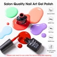 thumbnail image 4 of Gellen 24Pcs Gel Nail Polish Set, 20Colors Classic Vibrant Gel Polish with Base Coat & Glossy Matte Cateye Top Coat, HEMA TMPTA TPO 3-Free Red Pink Green White UV Cured Soak off Nail Kit for Women, 4 of 9