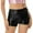 Black, variant on Aiihoo Women's Shiny Metallic Shorts High Waist Dance Booty Shorts Hot Shorts Yoga Shorts Green M