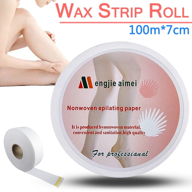 100m Non-woven Leg Arm Body Hair Removal Depilatory Wax Strips Papers Roll
