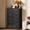 Black, variant on GALAXHERO Farmhouse 5 Drawer Dresser, White Tall Dresser with Double Rustic Handles, Wood Chest of Drawers for Bedroom, Living Room, Hallway