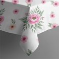 thumbnail image 5 of Pioneer Flower Floral Print Pattern Square Tablecloth, Waterproof Wipeable Spillproof Washable Table Cover for Home Kitchen Party Decor, 60"x60", 5 of 6
