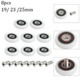 thumbnail image 7 of 8 Pc Shower Door Roller Replacement Doors Pulley 19/23/25Mm Wheel Diameter Cabin Pulley Sliding Shower Stainless Steels Part/ 23Mm, 7 of 7