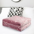 thumbnail image 7 of Hvmvliv Fleece Blanket 50x60in Glow in The Dark Star Print Blanket Unique Birthday Gift for Teens Soft Warm Fuzzy All-Season Throw Pink, 7 of 7