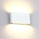 thumbnail image 1 of Aplique de pared para interiores y exteriores de 12 W, lámpara de pared de aluminio, iluminación arriba y abajo, diseño moderno, blanco cálido, para dormitorio, hogar, pasillo, sala de estar,, 1 of 4