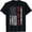 Black, variant on Best Dad Ever US American Flag Gift for Father's Day Short Sleeve T-Shirt