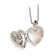 thumbnail image 6 of 925 Sterling Silver Marcasite Heart Locket with Chain Necklace 18 Inch, 6 of 7
