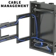 thumbnail image 3 of VIVO Recessed In-Wall TV Mount for up to 75" LED LCD Screens, Ultra Low Profile, 3 of 8